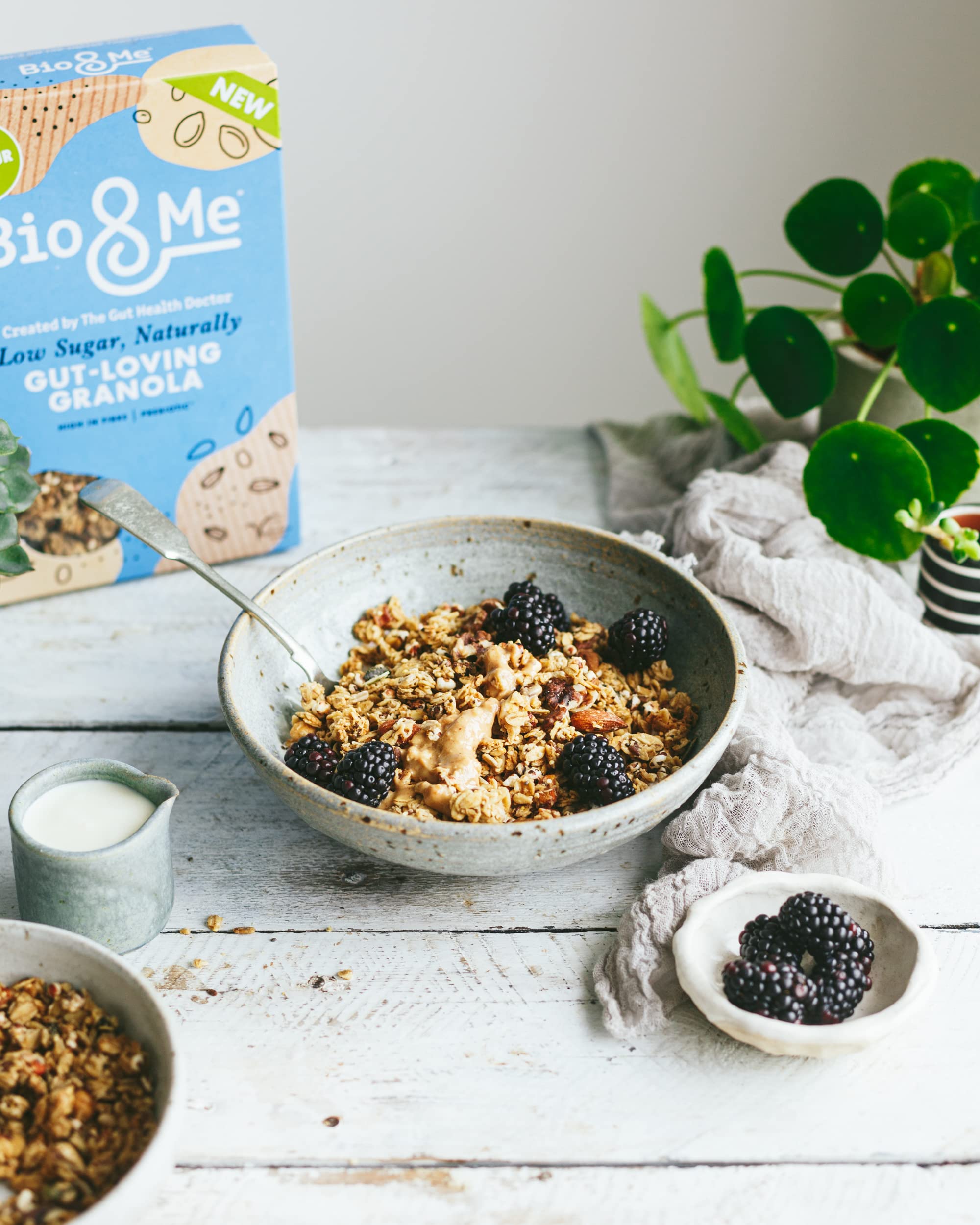 Bio&Me Low Sugar Granola - 3% Sugar, High Fibre, Vegan Friendly | 360g 2