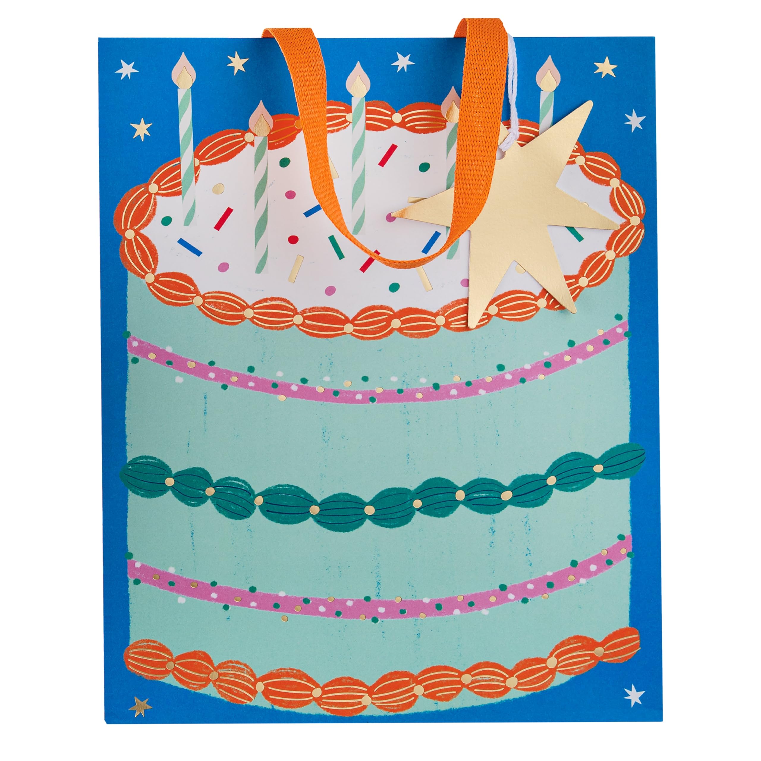 Hallmark Gift Bag Bundle - Pack of 3 Assorted Sizes with Gold Foil Accents | FSC Certified 5