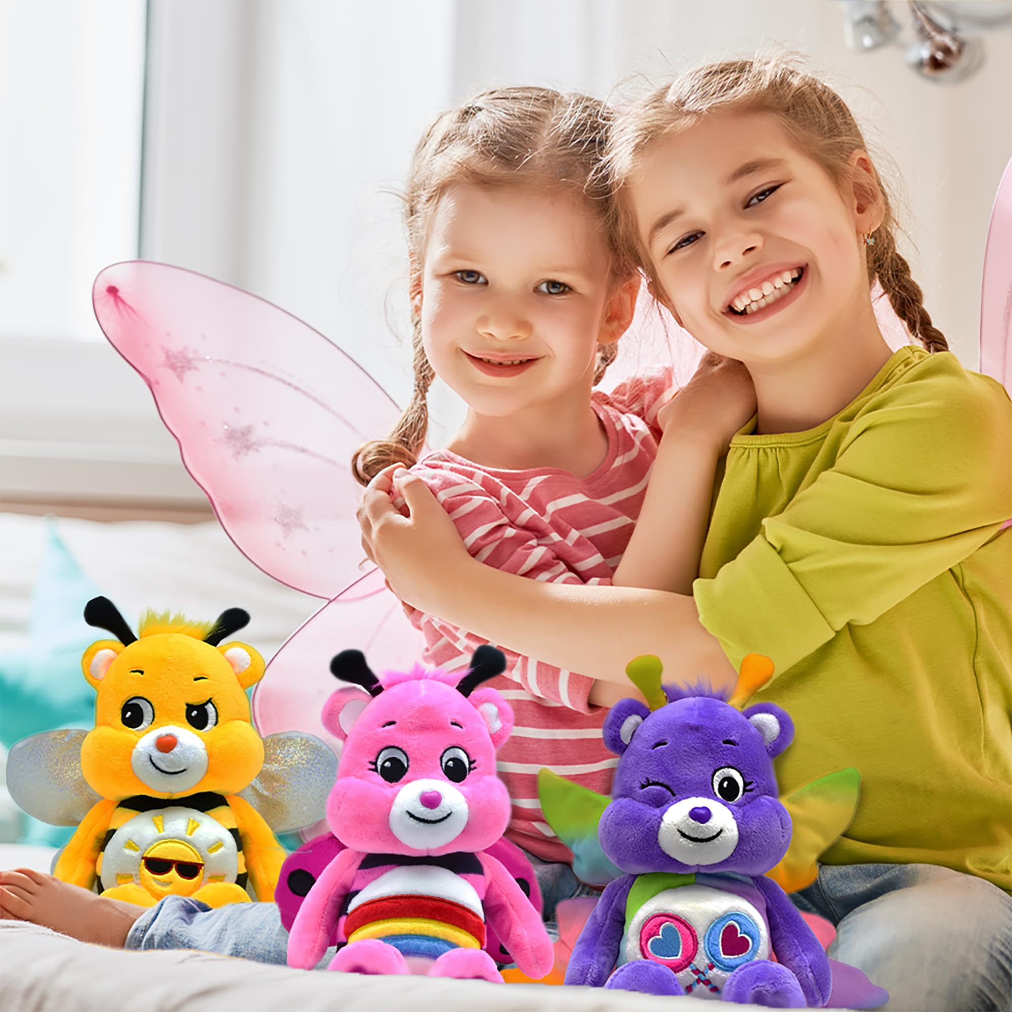 Care Bears Lady Bug Cheer Bear 9 Inch Bean Plush Collectable Toy for Ages 4+ 6