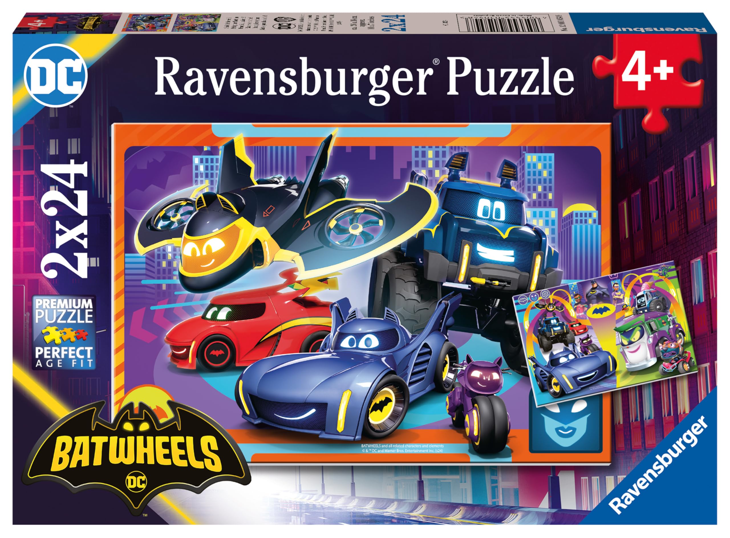 Ravensburger Batman Batwheels 2x24-Piece Jigsaw Puzzles for Kids 3 Years Up 9