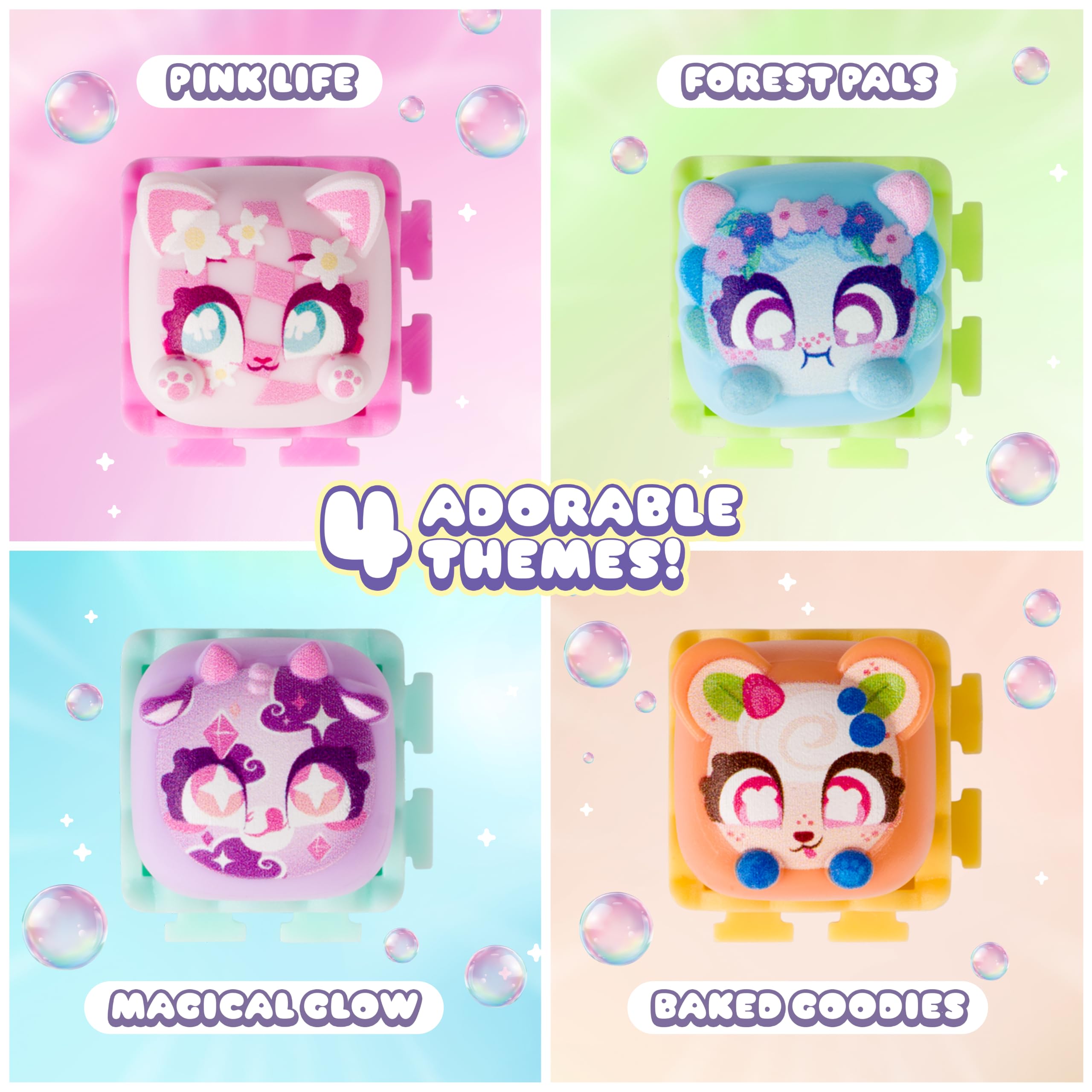 Clickeez Twin Pack - Series 3 (Bubble Pops) | Includes 2 Clickable Keyboard Fidget Toys, Keychain, Collector's Guide