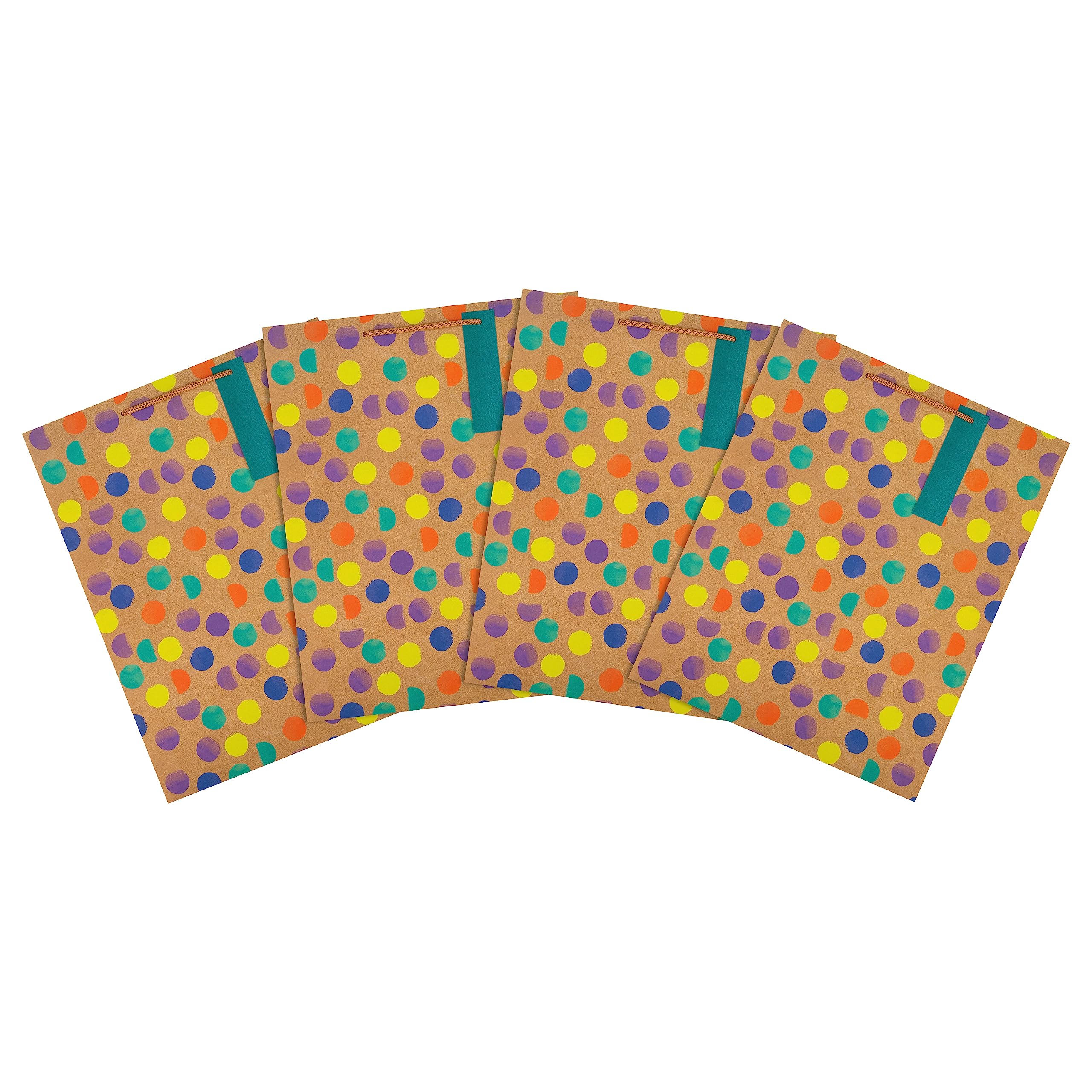 Hallmark Large Multi-Occasion Birthday Gift Bags - Pack of 4 in Polka-Dot Design 4