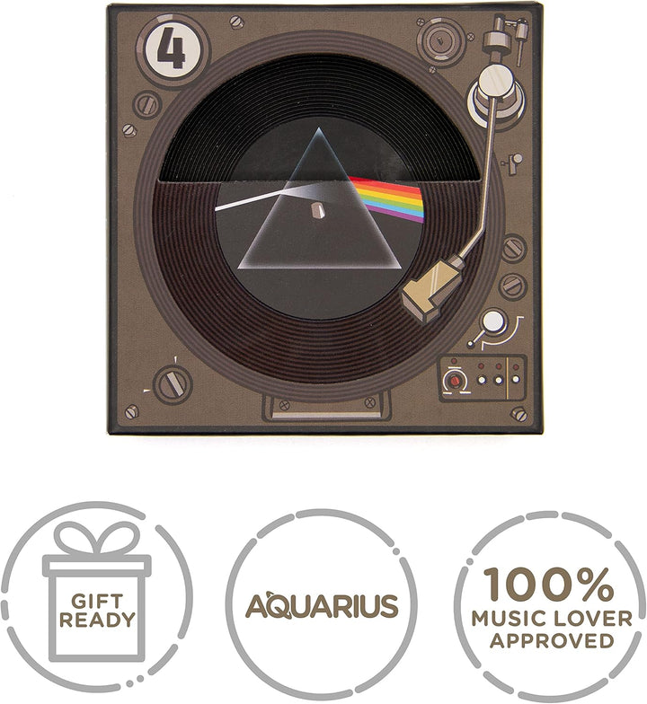 AQUARIUS - Pink Floyd Vinyl Coaster Set, 4-Piece, Multi-Colour