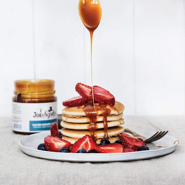 Joe & Seph's Salted Caramel Dessert Sauce (230g) - Caramel Drizzle for Ice Cream, Pancakes & Baking