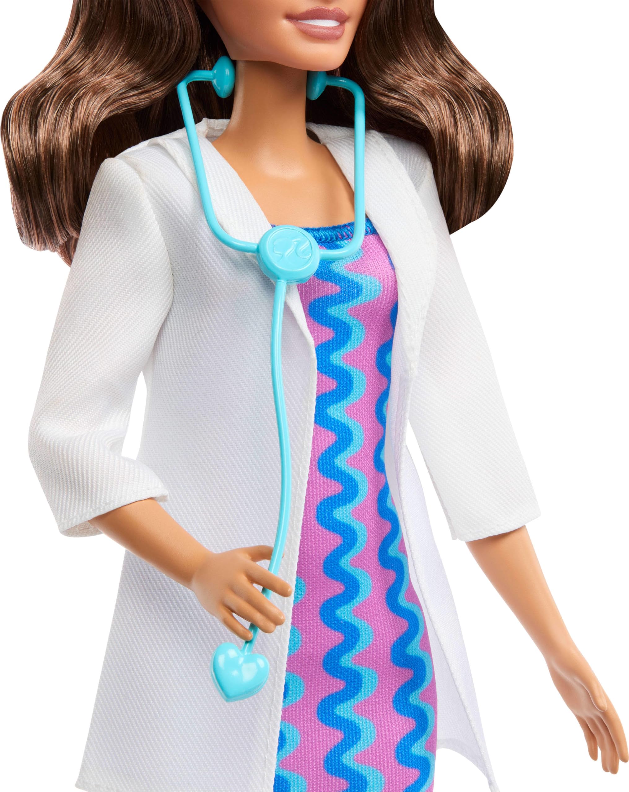 Barbie Careers Doctor Fashion Doll - Removable White Coat & Stethoscope | Ages 3+ 4