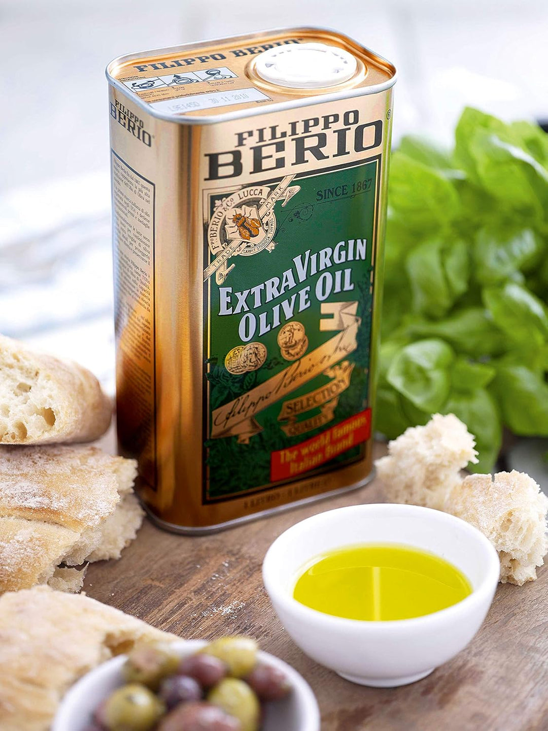 Filippo Berio Extra Virgin Olive Oil Tin, 1L