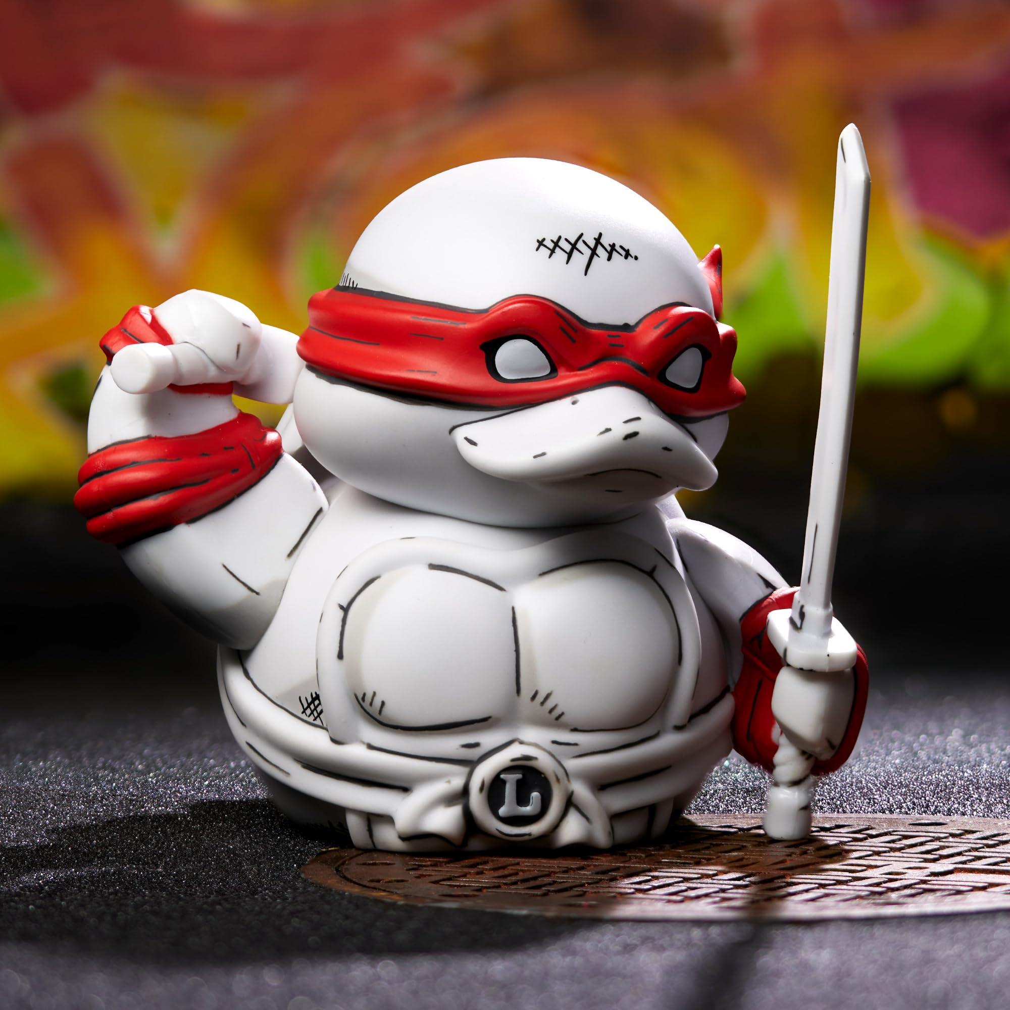 TUBBZ Teenage Mutant Ninja Turtles - Comic Style Leonardo Cosplay Duck Figure | 9cm Tall