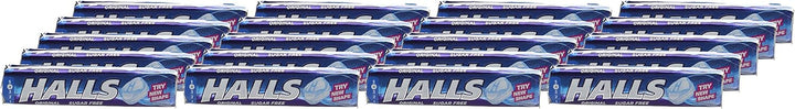 HALLS Sugar Free Menthol Action Original Throat Lozenges (32g x 20 Bulk Box)