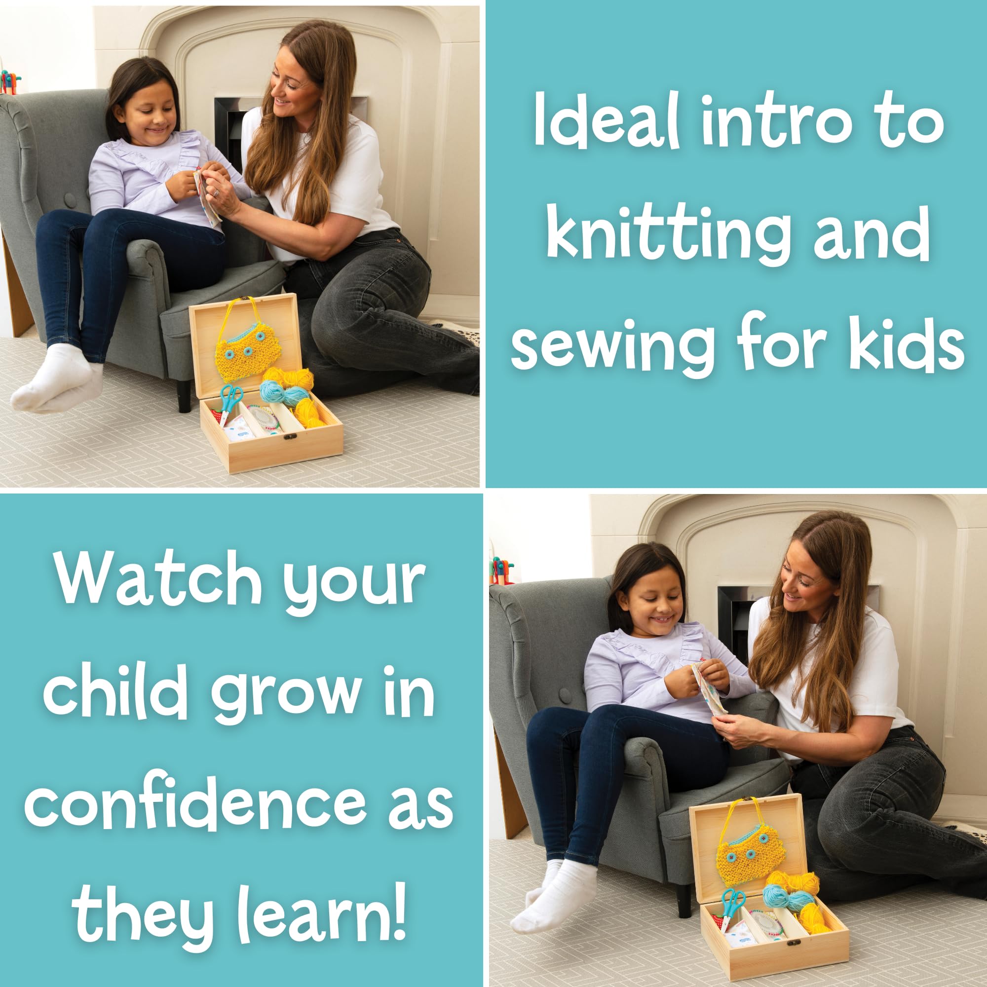 Galt Knit and Sew Kit - Creative Craft Set for Kids 7 Years and Up 9