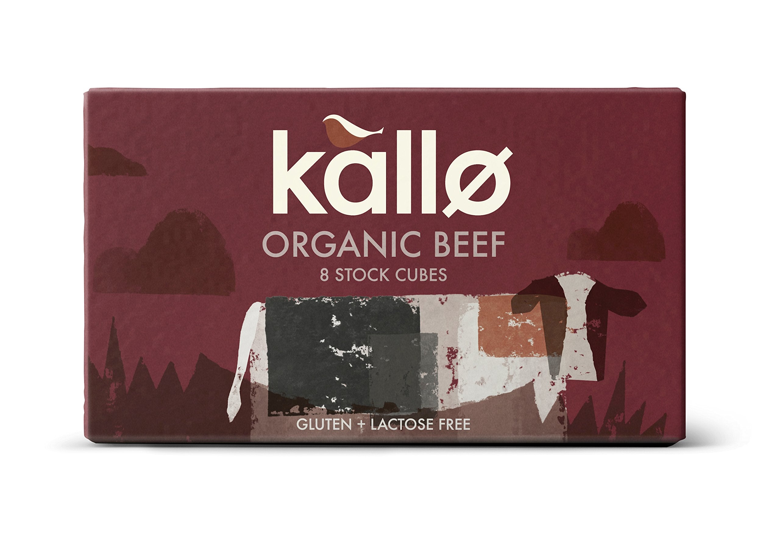 Kallo Organic Beef Stock Cubes - 8 Count, 88g | Gluten & Lactose Free