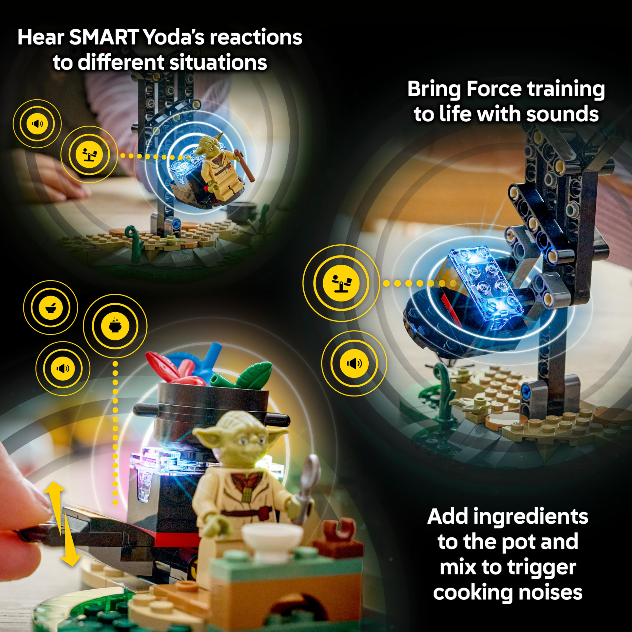 LEGO Star Wars 75422 SMART Play: Yoda's Hut and Jedi Training Set for Ages 8+ 6