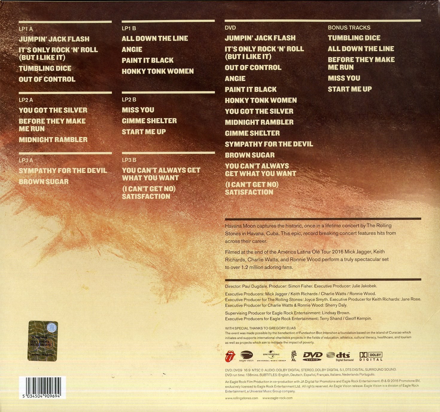 Rolling Stones - Havana Moon [DVD+3LP]