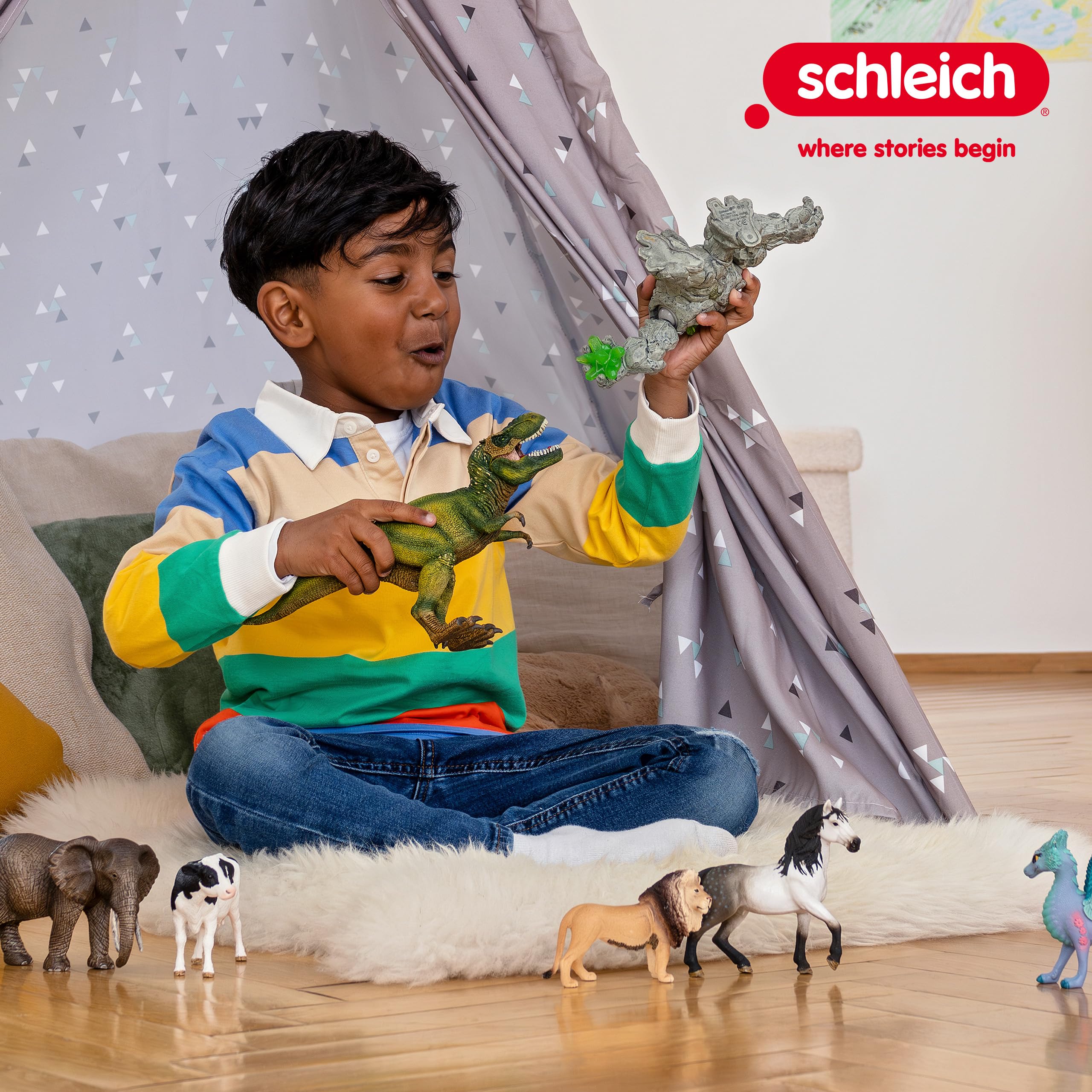 SCHLEICH Horse Box with Mare and Foal - 34-Piece Horse Club Playset for Kids 5-12 11