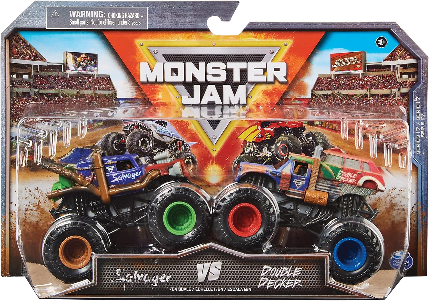 Monster Jam 1:64 Scale Die-Cast 2-Pack - Head-to-Head Monster Trucks for Kids 7