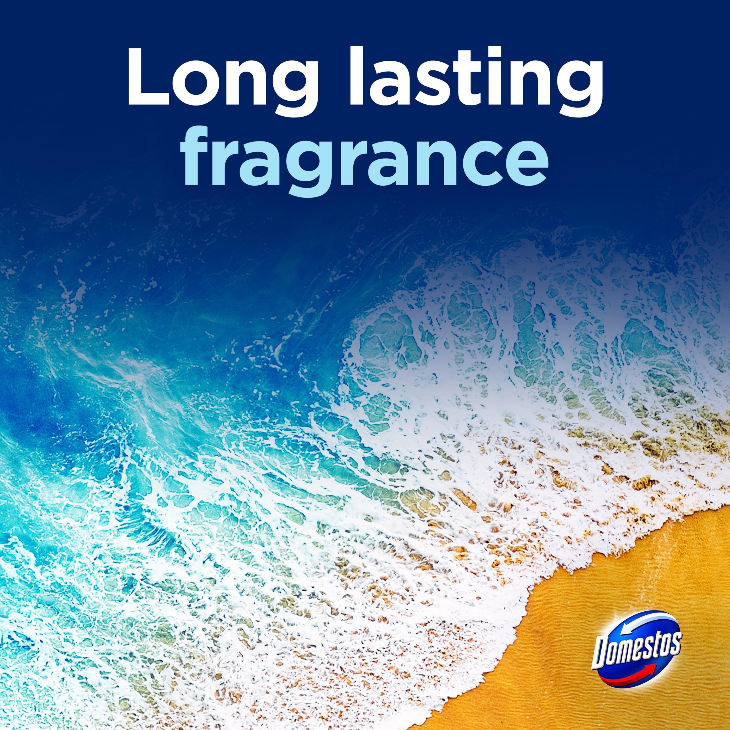 Domestos Power 5 Ocean Toilet Rim Block - Long-Lasting Toilet Freshener for Up to 300 Flushes 5