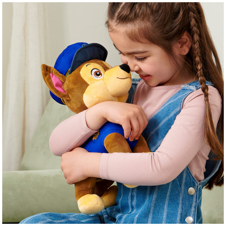 PAW Patrol Talking Chase Interactive Plush Toy - 30.5 cm with Sounds, Phrases & Wagging Tail