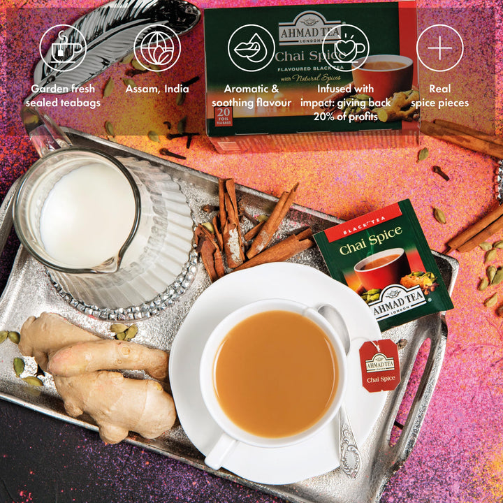 Ahmad Tea - Chai Spice Black Tea 20 Teabag Sachets