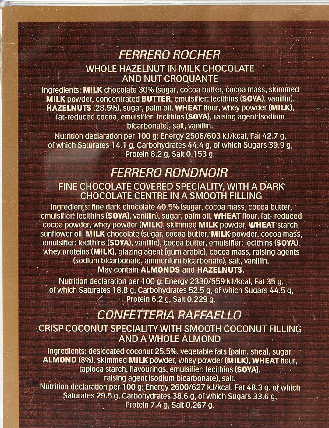 Ferrero Collection Assorted Chocolates - 32 Piece Gift Box with Rocher, Rondnoir & Raffaello