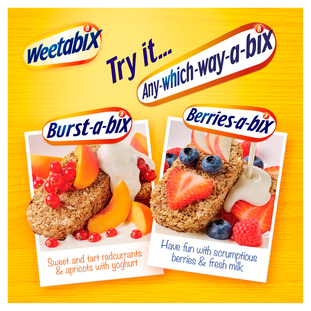 Weetabix - Breakfast Cereal Packed with Fibre, High in Vitamin D, Low in Sugar, 500g