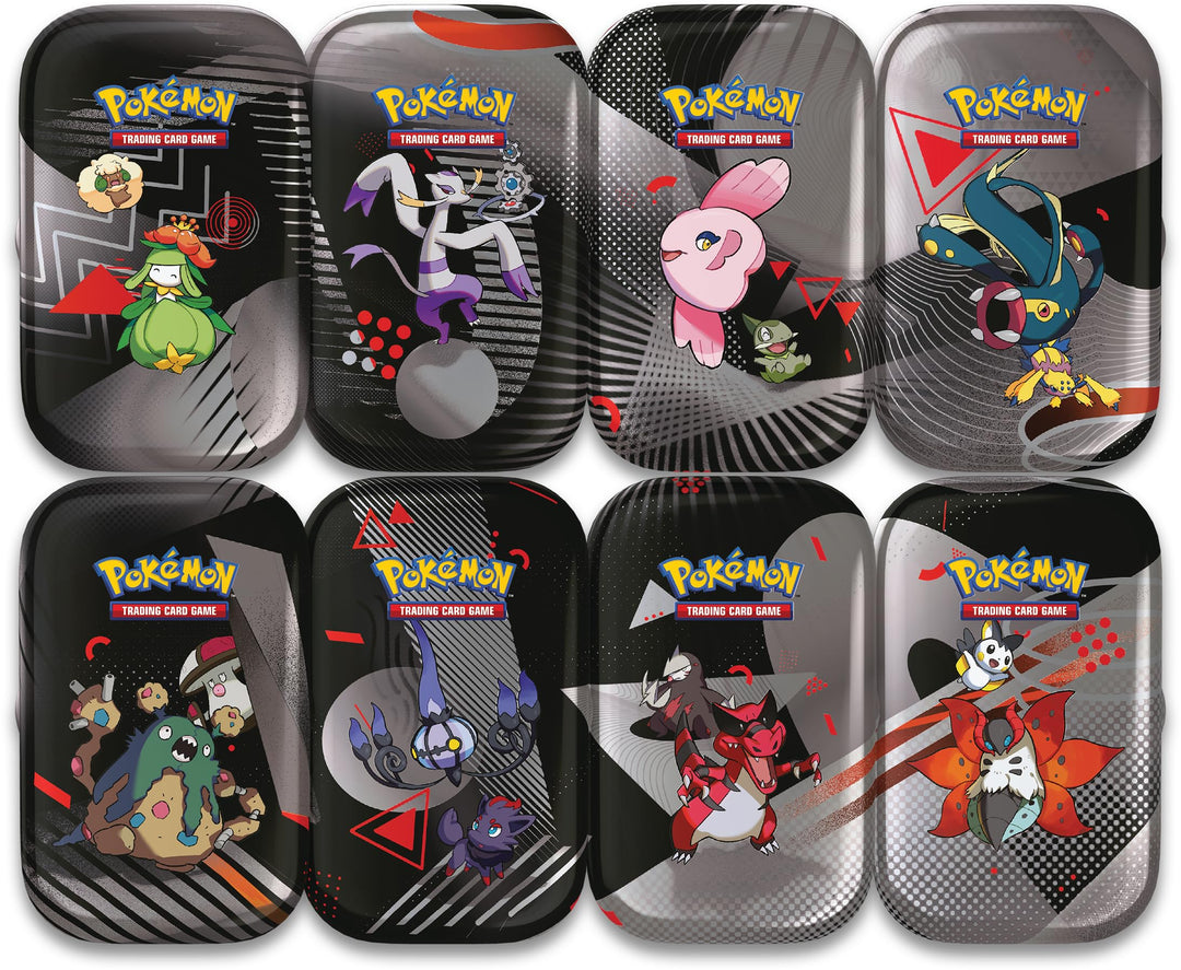 Pokémon TCG: Unova Mini Tin – Chandelure & Zorua with 2 Booster Packs & Sticker