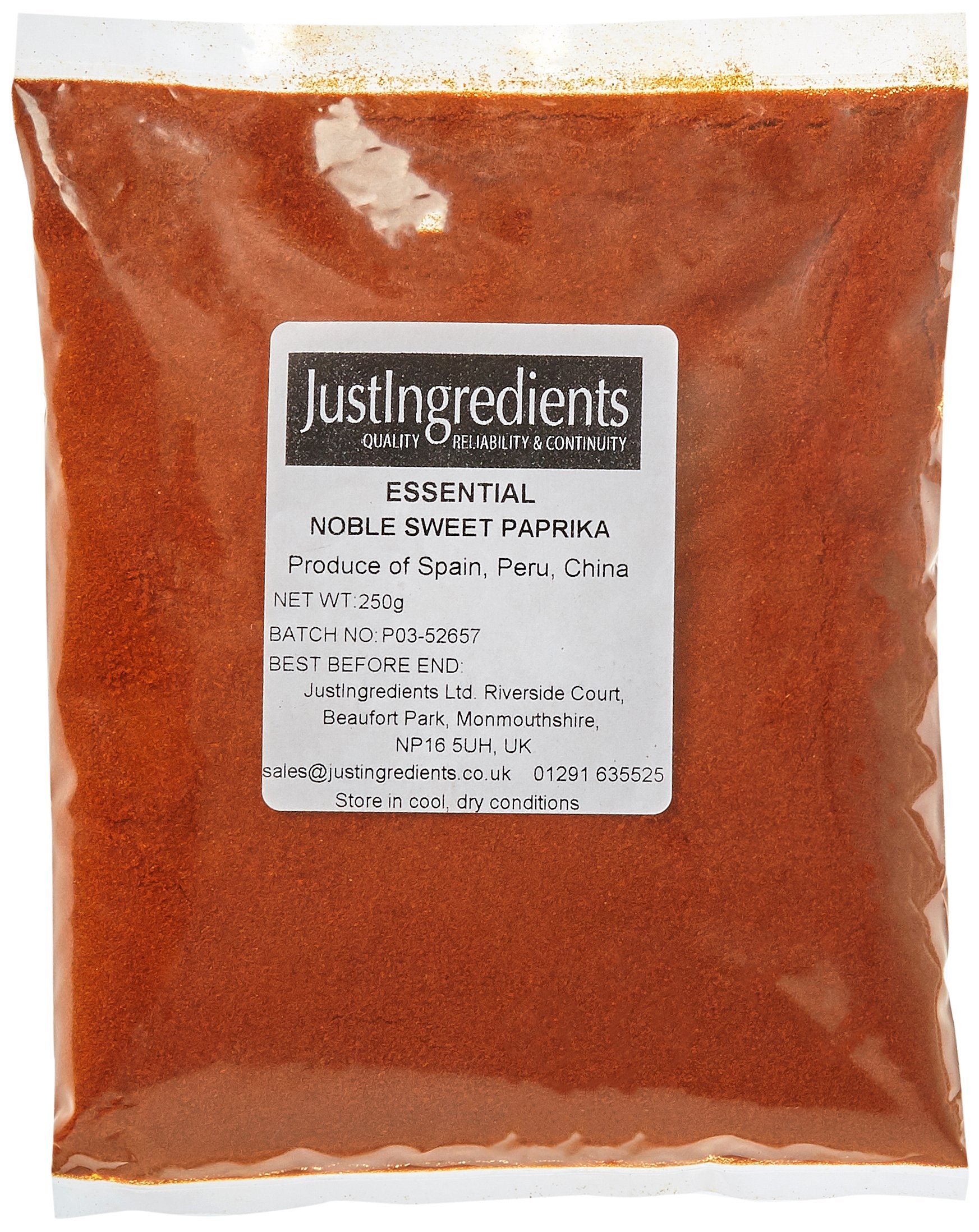 JustIngredients Noble Sweet Paprika Powder - 250g | Versatile Savoury Seasoning