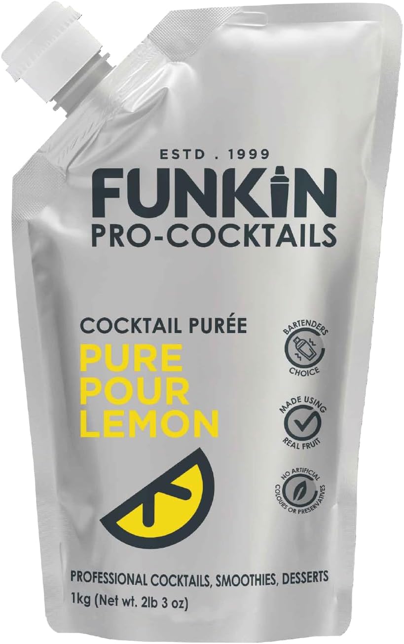 Funkin Pro Pure Pour Lemon Fruit Puree, 1 kg 1