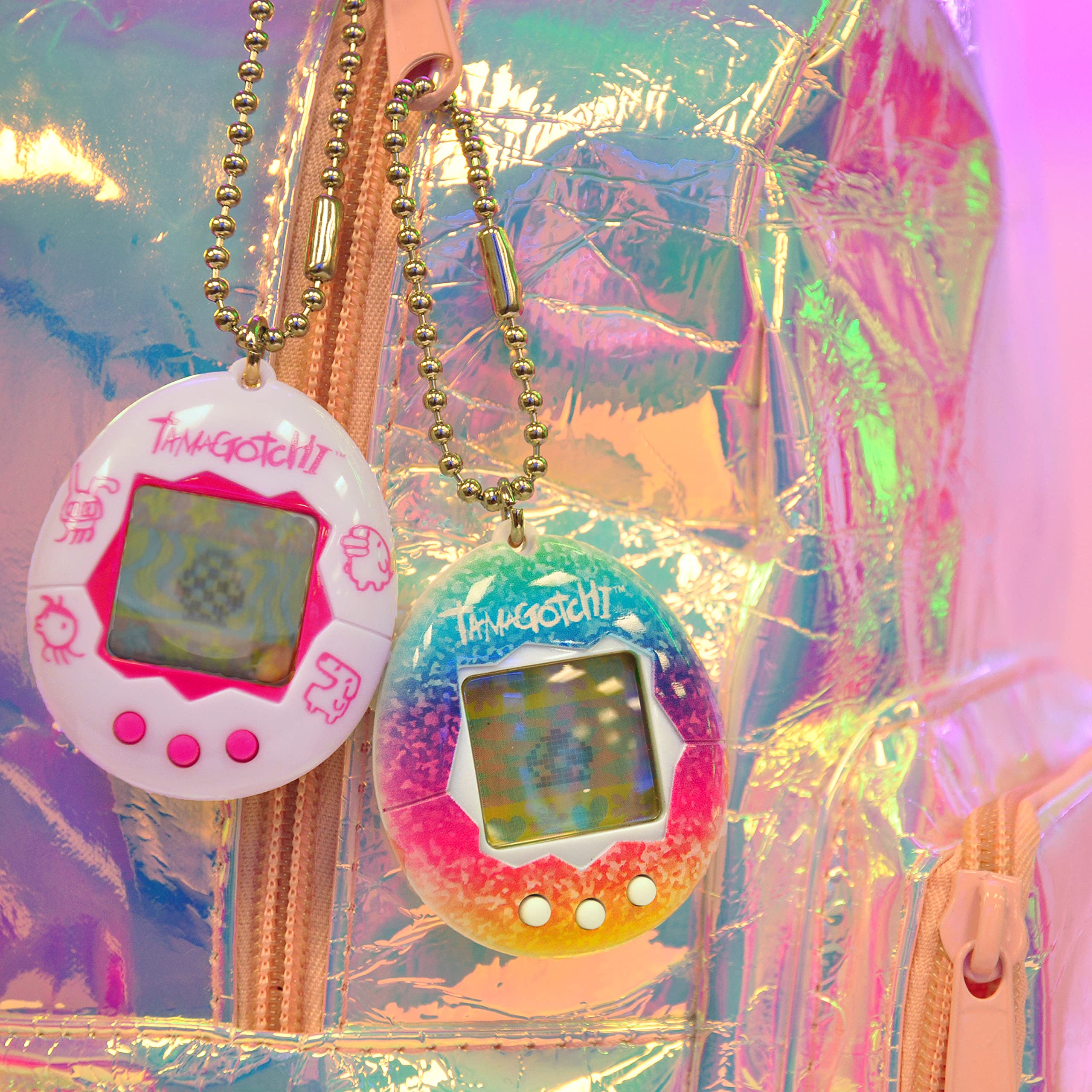 Bandai Tamagotchi Original Rainbow Shell - Electronic Virtual Pet Toy for Kids 8+ 6