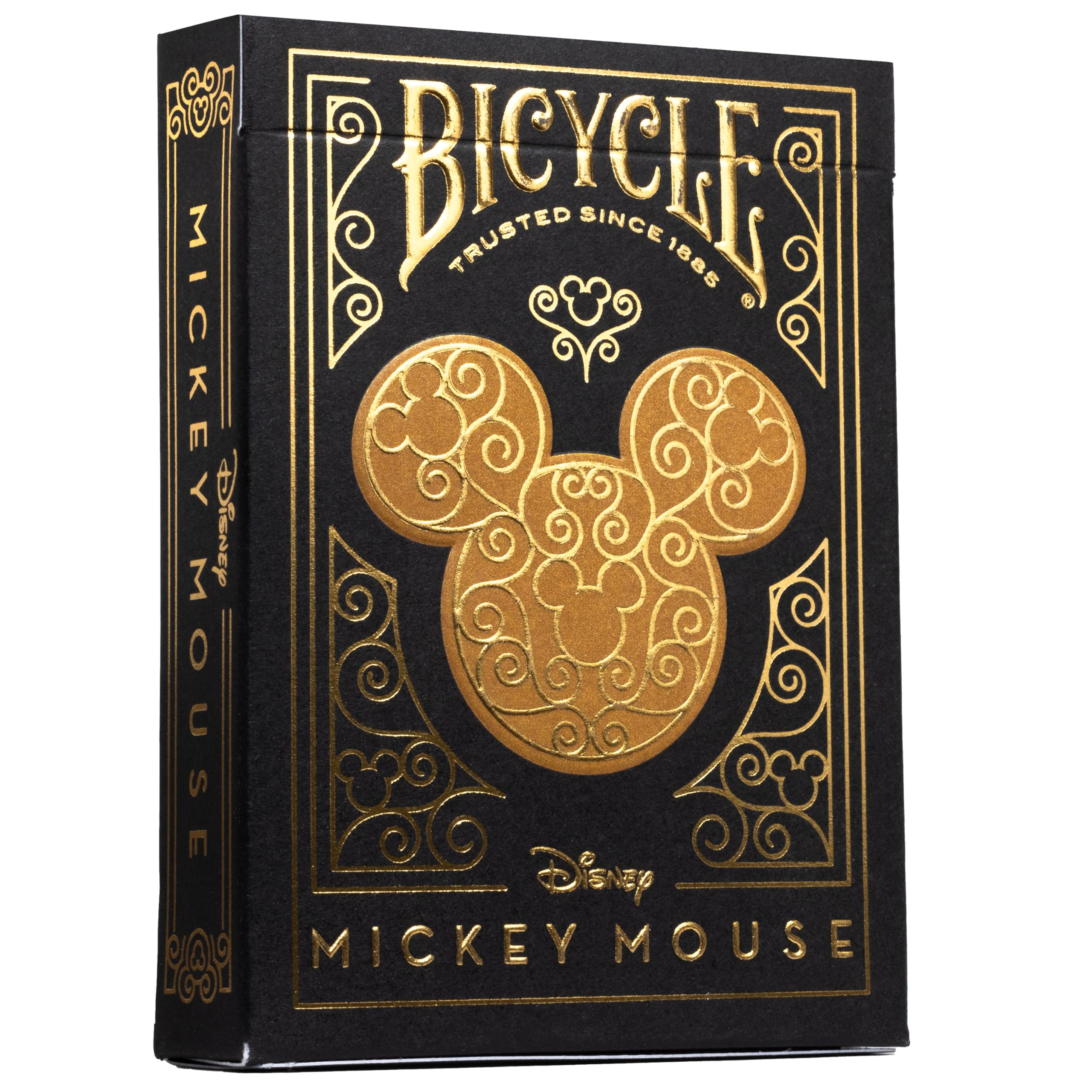 Bicycle Black/Gold Mickey Disney Playing Cards - 1 Deck, Air Cushion Finish, Professional, Superb Handling & Durability, Great Gift For Card Collectors 1