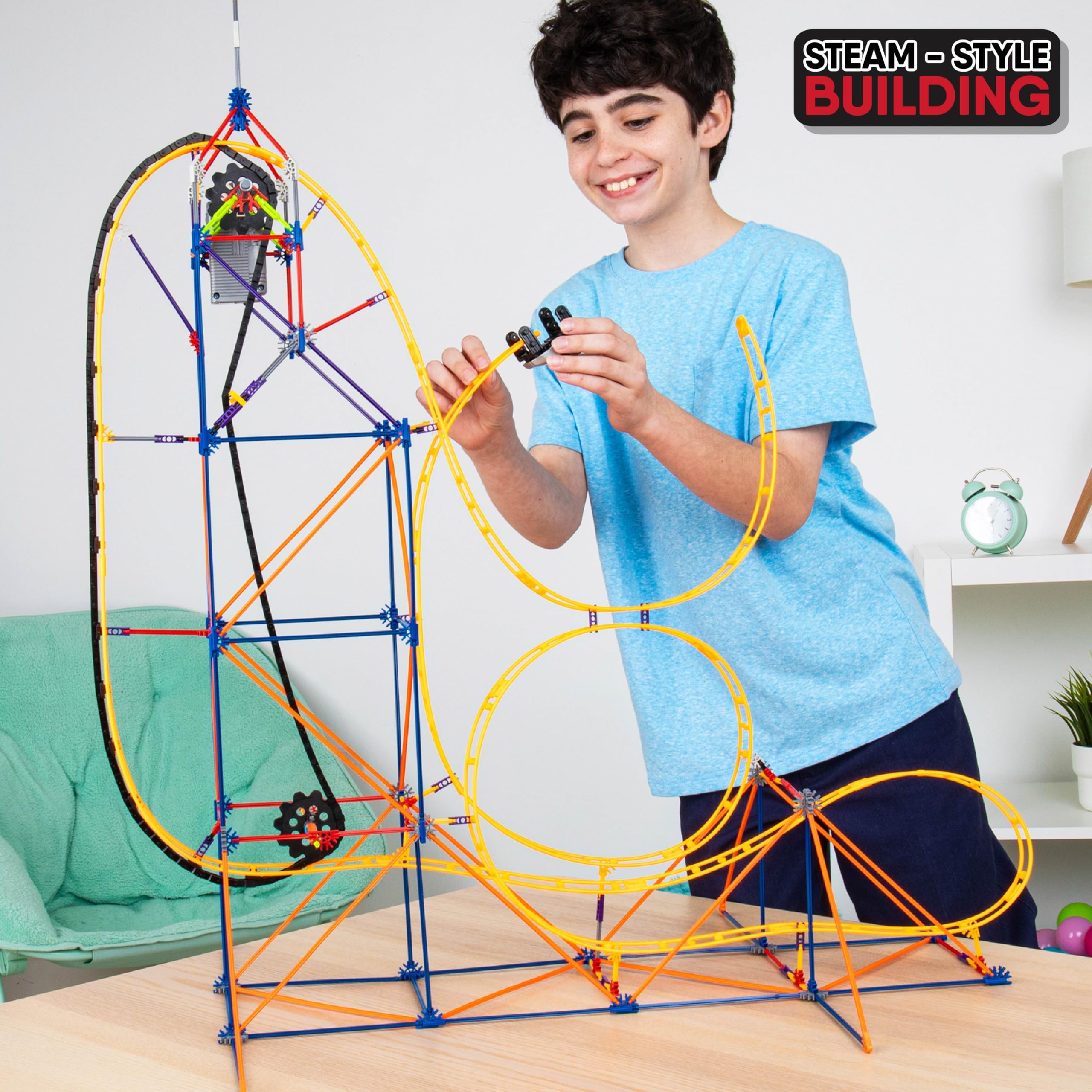 K'NEX Amazin' 8 Coaster Building Set - 448 Pieces | Working Roller Coaster | Ages 7+ 2