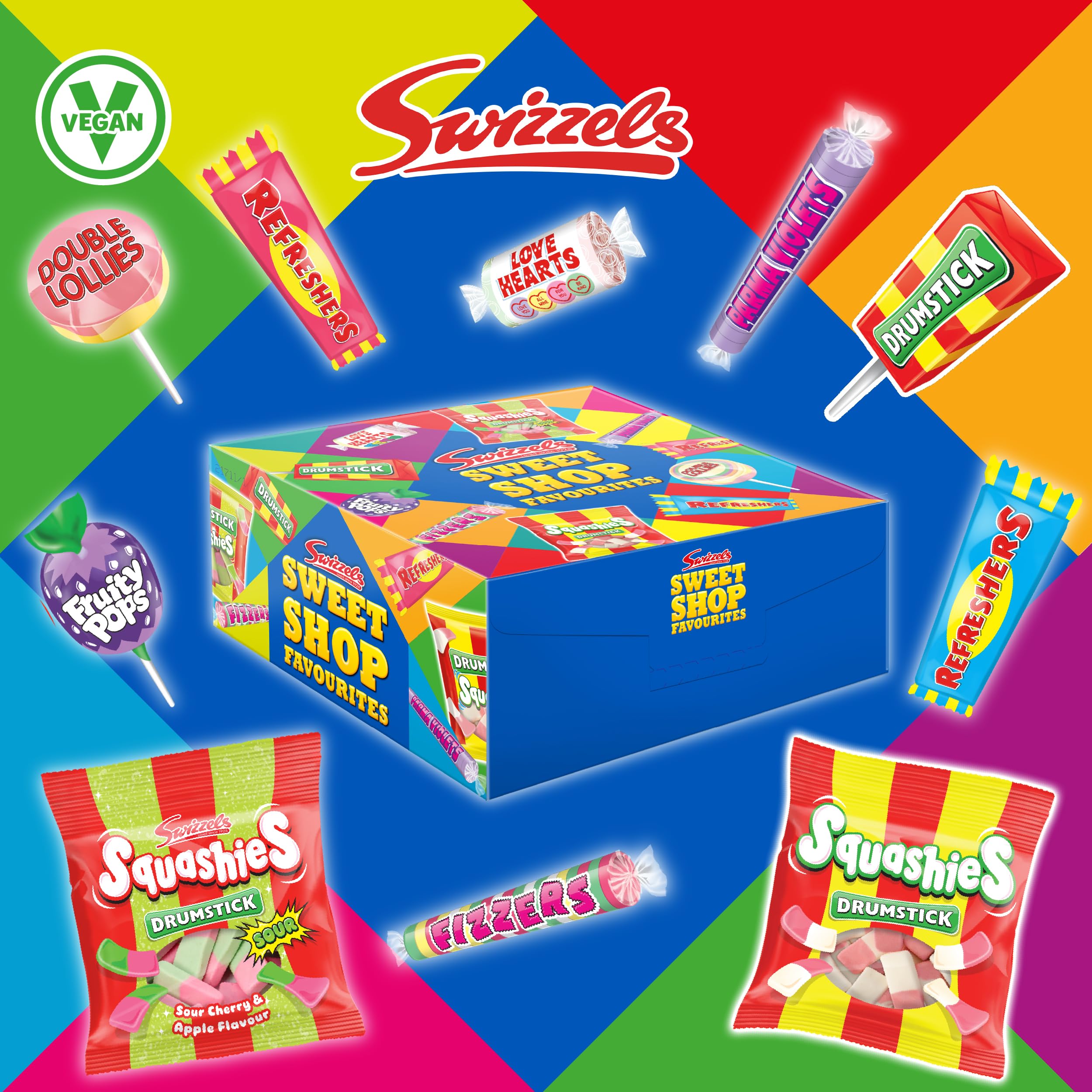 Swizzels Sweet Shop Favourites - Assorted Retro Sweets Gift | 500g Box | Individually Wrapped