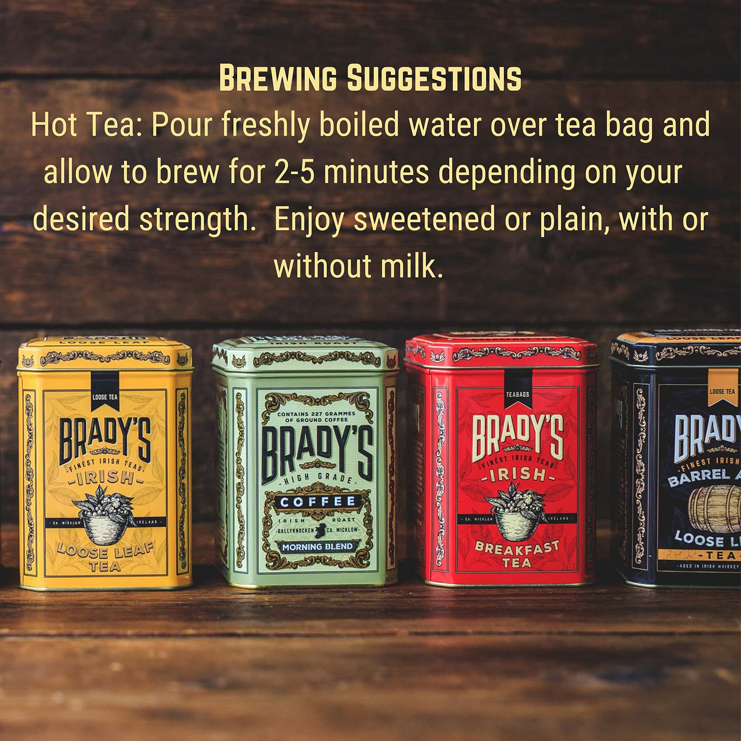 Brady's Irish Breakfast Tea - 40 Tea Bags - Rich Malty Black Tea Blend in Tin 7