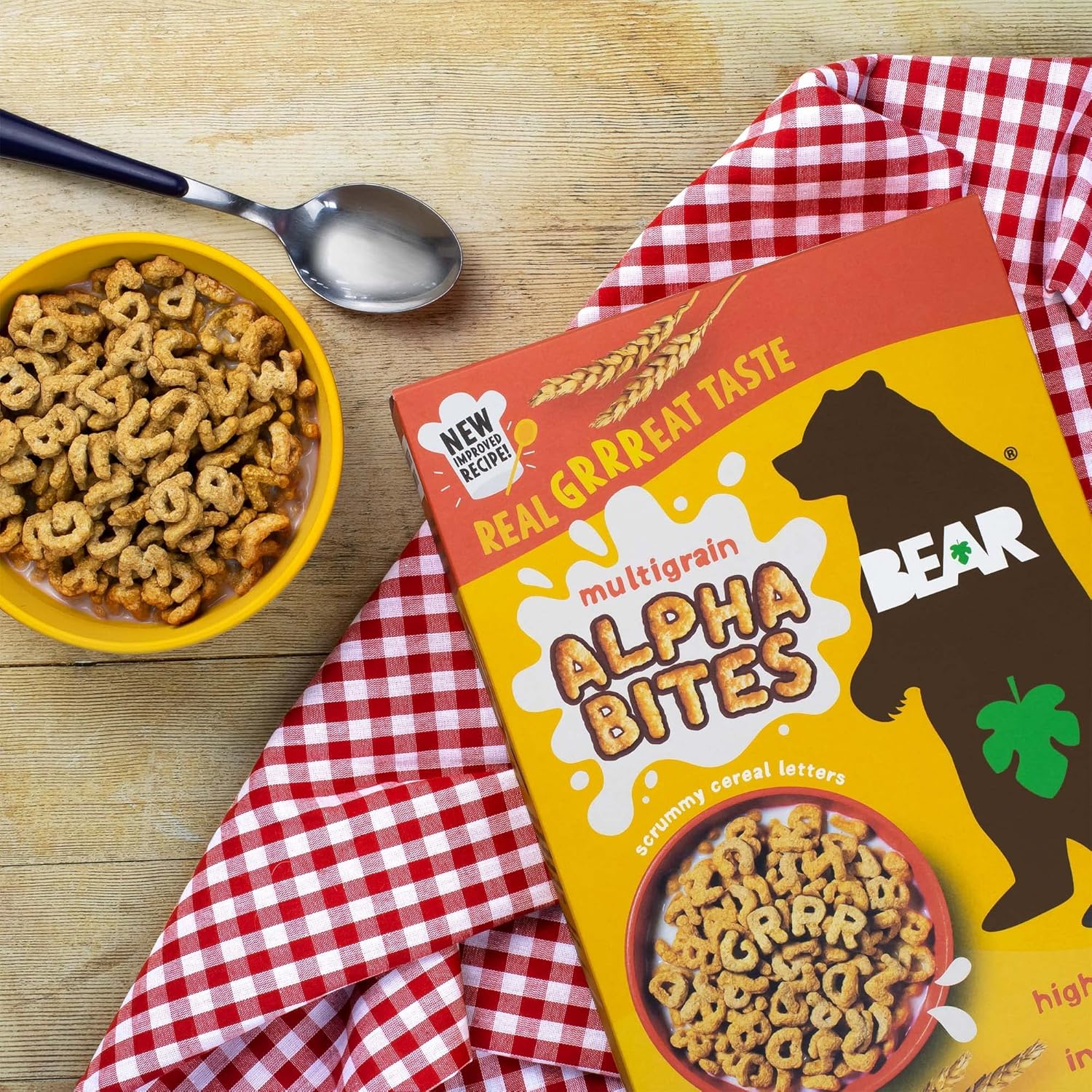 BEAR Alphabites Multigrain Cereal for Kids - High Fibre Breakfast Cereal - 350g 7