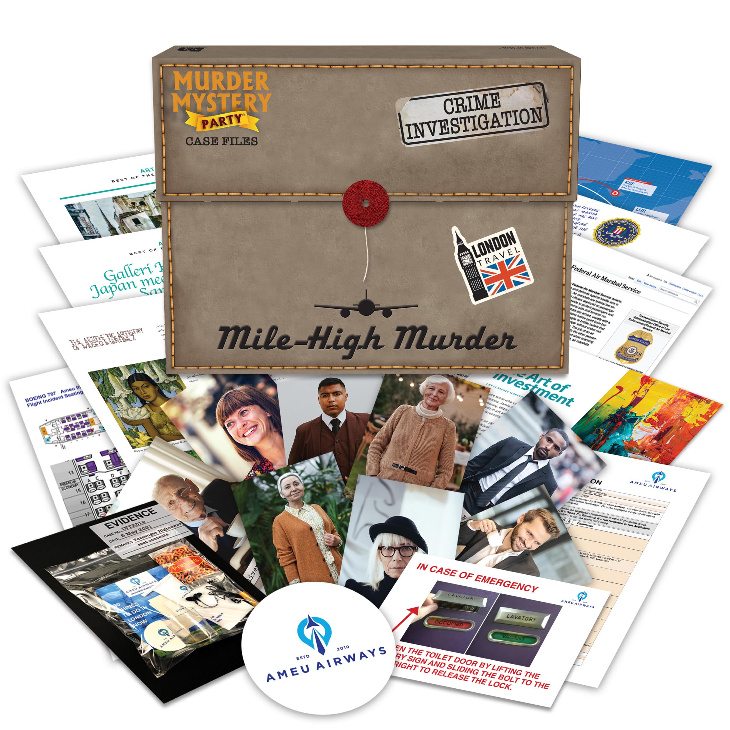 University Games Murder Mystery Case File: Mile High Murder (33284)