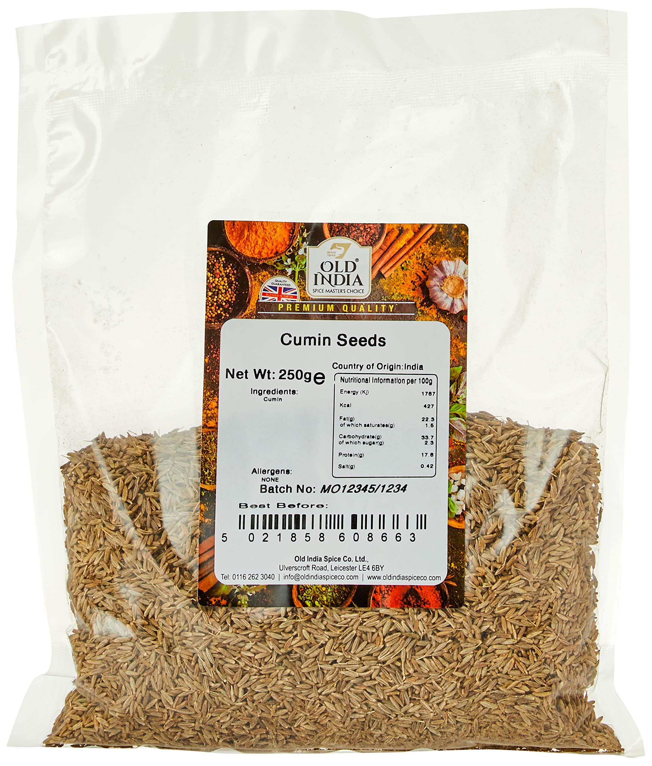Old India Cumin Seeds - 100% Natural Whole Spice | 250g Pack 1