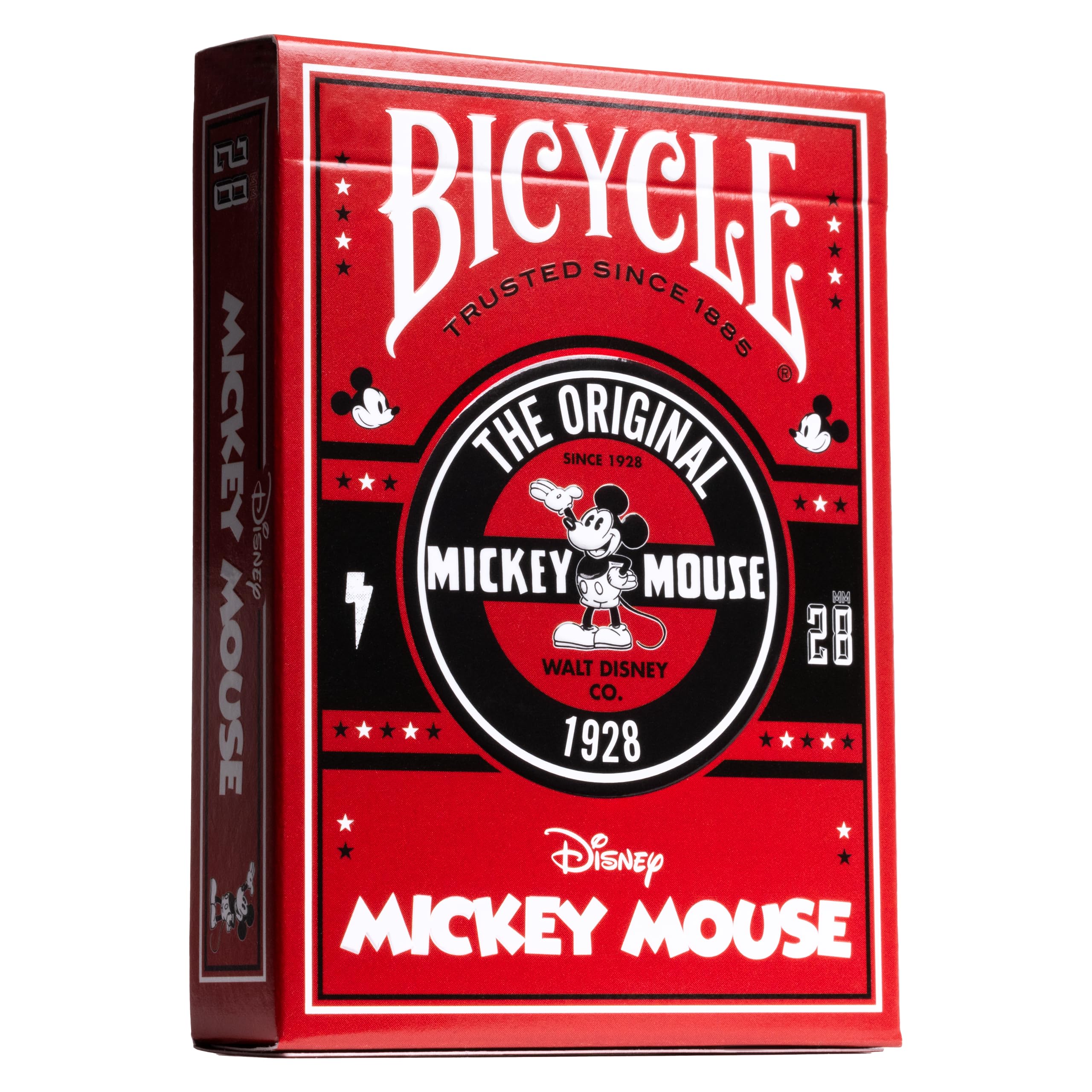Bicycle® Classic Mickey Disney Playing Cards - 1 Deck, Air Cushion Finish, Professional, Superb Handling & Durability, Great Gift For Card Collectors, Red 1
