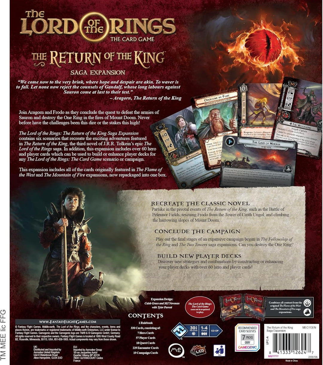 Fantasy Flight Games The Lord of the Rings: The Card Game The Return of the King Saga Expansion