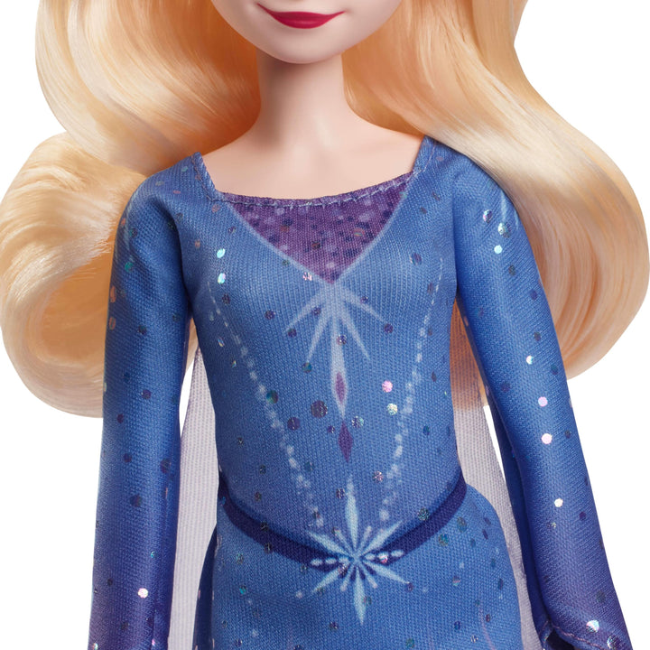 Mattel Disney Frozen Elsa Fashion Doll & Accessories - Ice-Skating Look with Removable Dress & Skates, JBG53