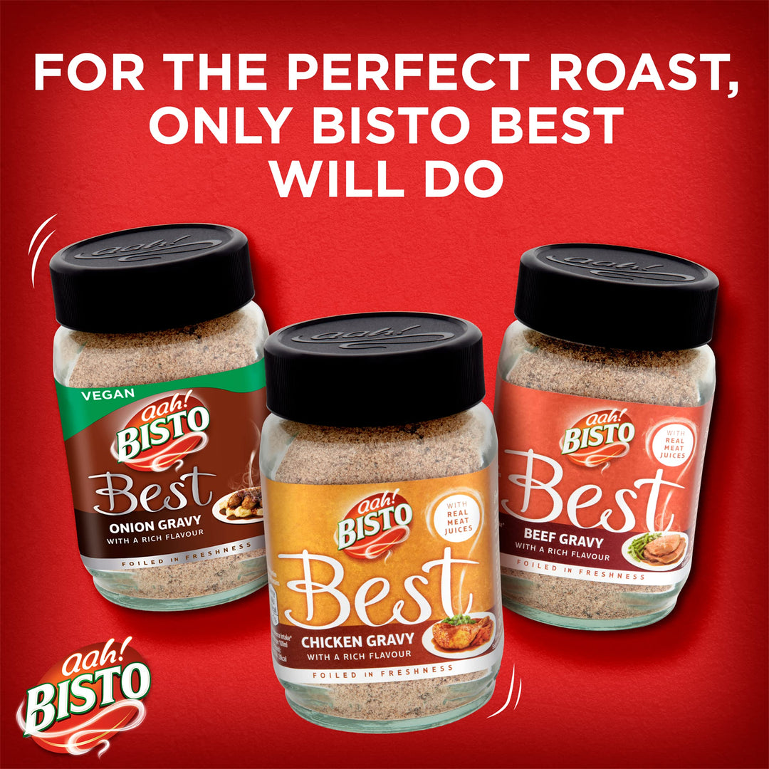 Bisto - Best Reduced Salt Beef Gravy Granules Made with Real Beef Extract