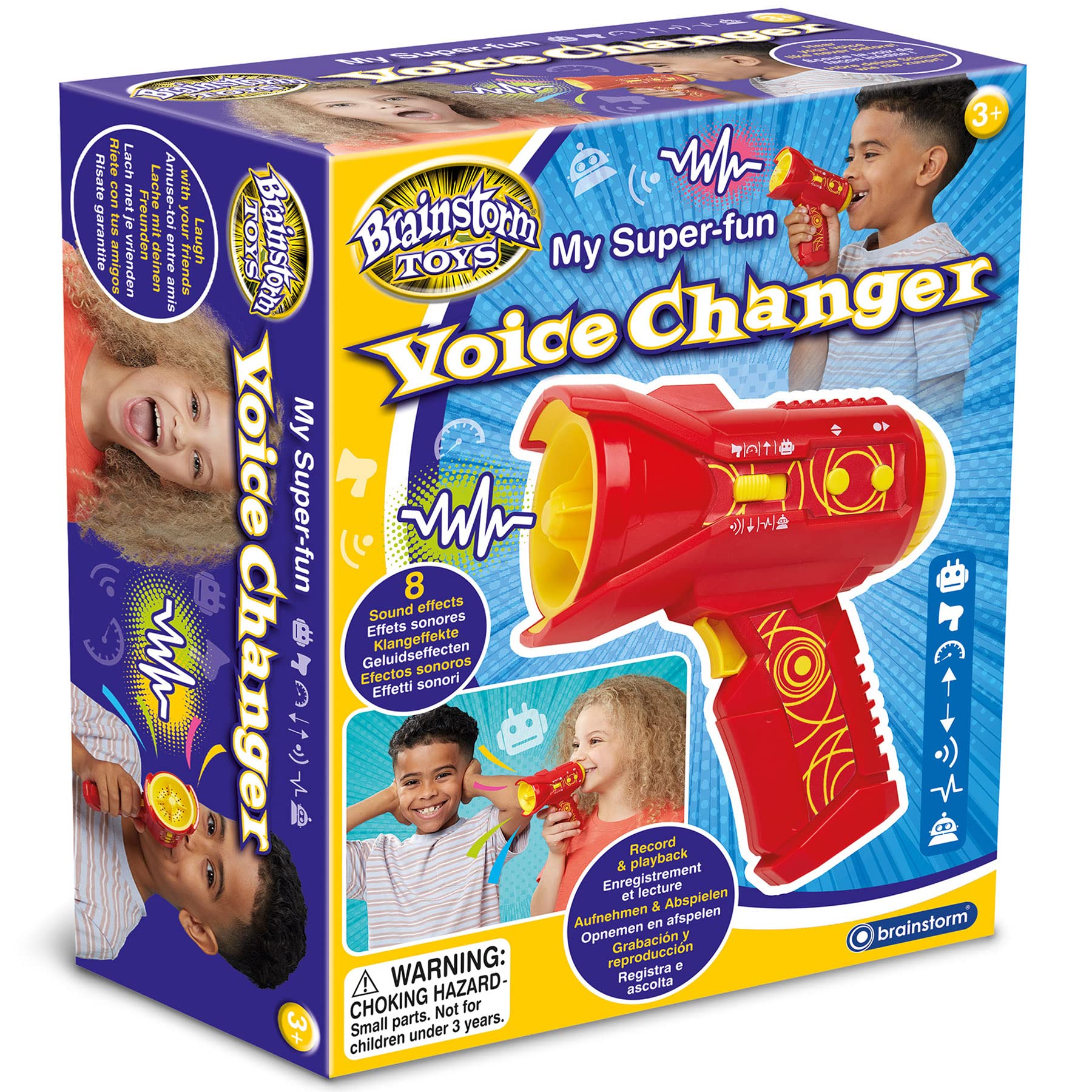 Brainstorm TOYS My Super-Fun Voice Changer - 8 Effects | Record & Playback | Ages 3+