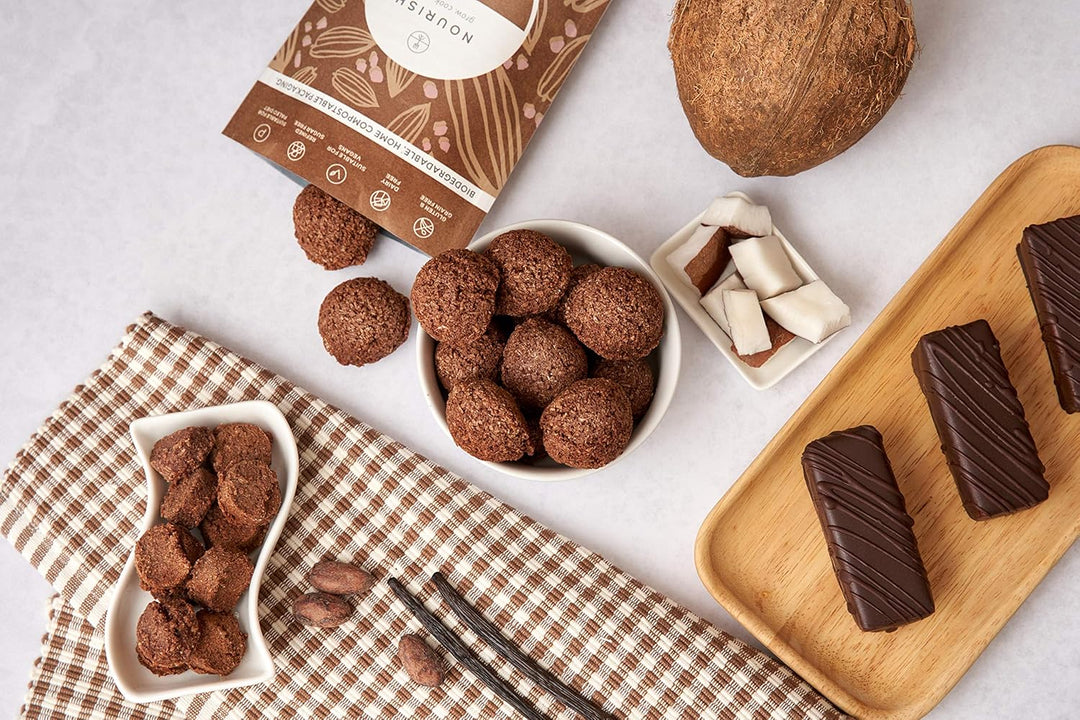 Nourish Organic Cacao Coconut Macaroons - Vegan, Gluten Free, Keto Snack