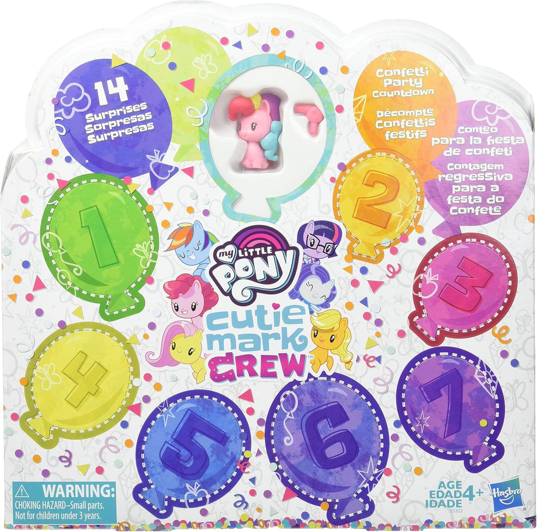 My Little Pony Cutie Mark Crew Confetti Party Countdown Collectible 8-Pack with Mystery Accessories