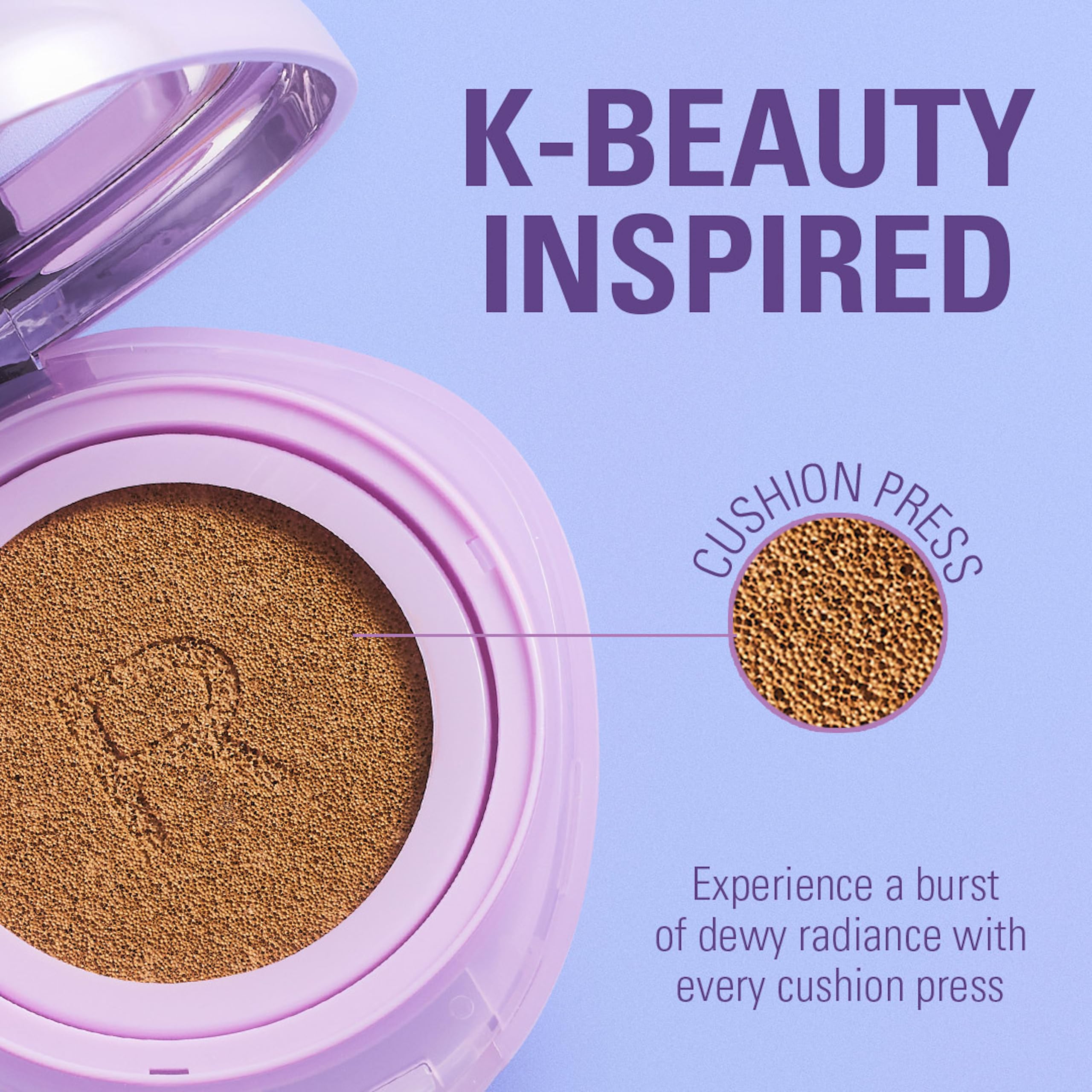 Revolution Beauty London Superdewy Cushion Foundation - Buildable Coverage | Hydrating | Light Cool 3