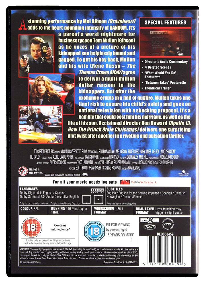 Ransom (1997) - Thriller [DVD]