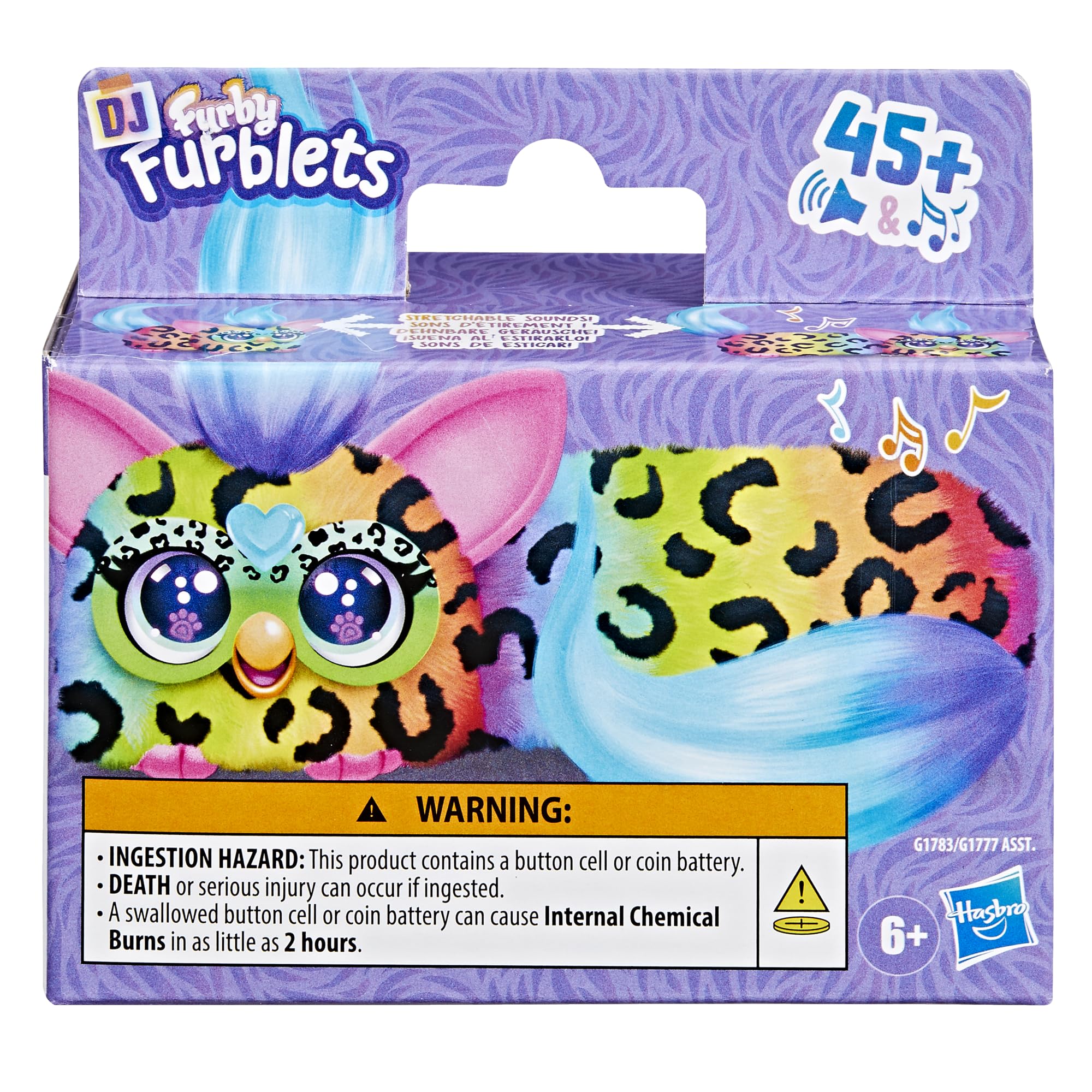 Rain-Bow-Kat DJ Furblets Plush Toy - Interactive Musical Stretchable Figure for Kids 6+ 7