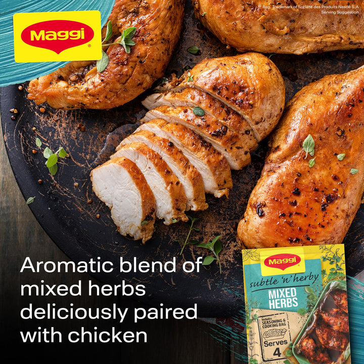 MAGGI So Juicy Mixed Herbs Chicken Seasoning with Cooking Bag, 30g