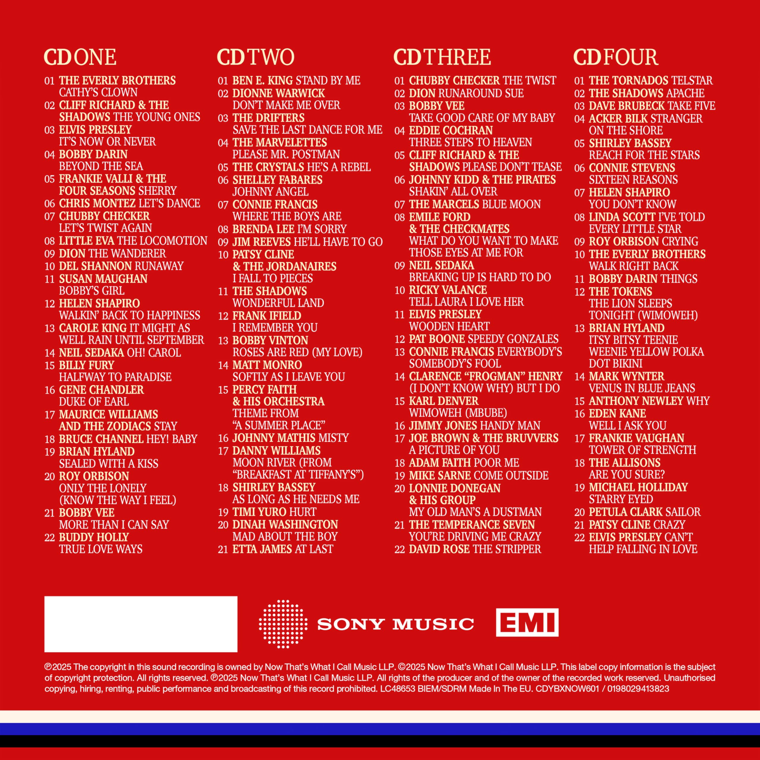 NOW Yearbook Presents - The 60s - Volume 1: 1960–1962 (4CD Special Edition) 3