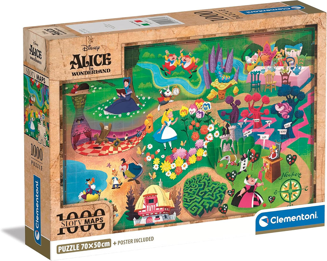 Clementoni Disney Alice in Wonderland 1000-Piece Jigsaw Puzzle (39785)