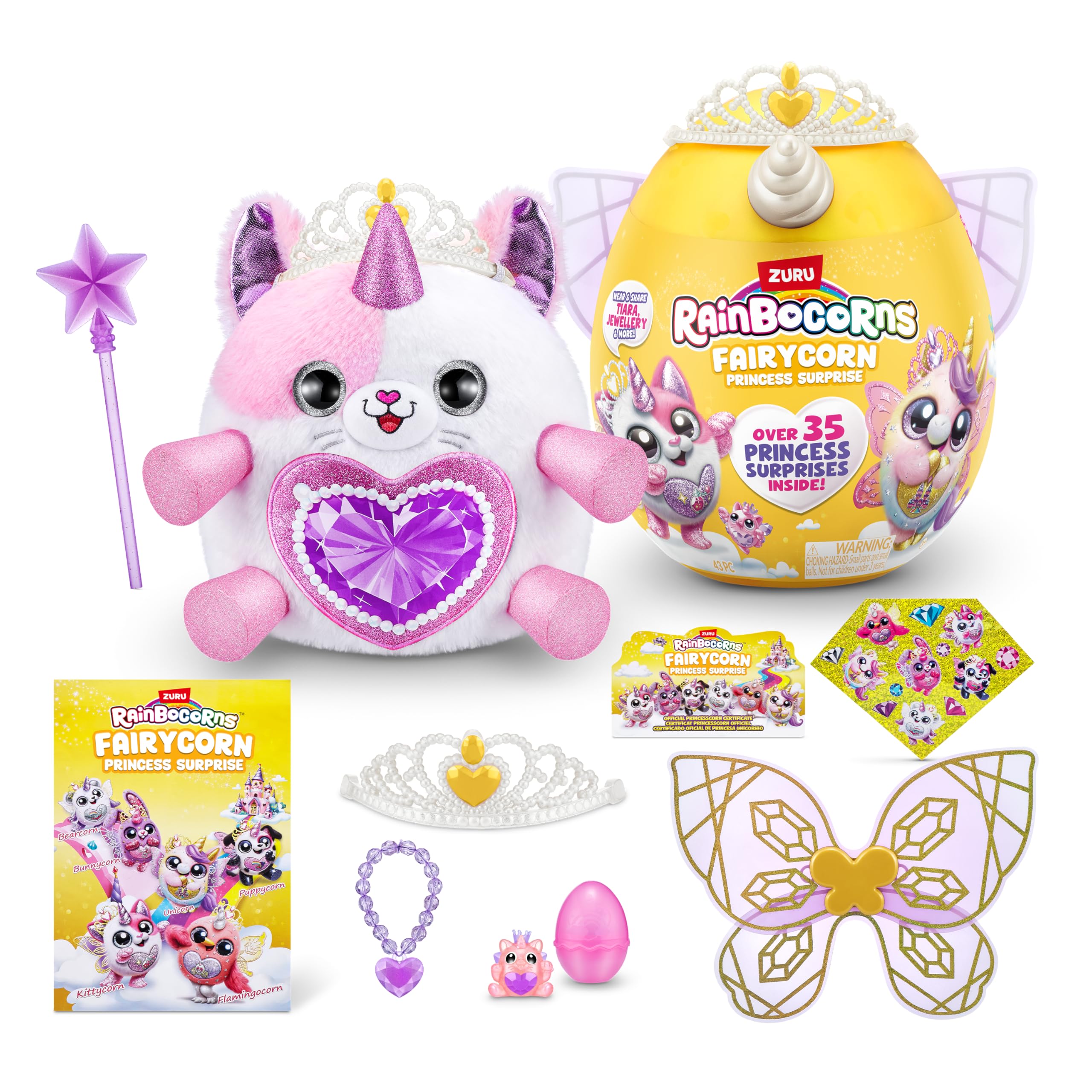 Rainbocorns Fairycorn Princess Series 6 Tee-Are the Kitty - Collectible Plush with Magical Surprises & Wearable Wings 1