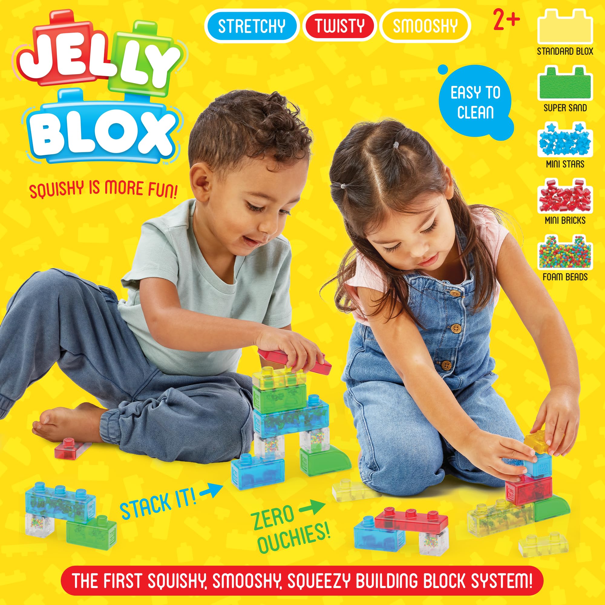 Jelly Blox Creative Kit Stacking Blocks | Squishy Sensory Play | Ages 2+ 7
