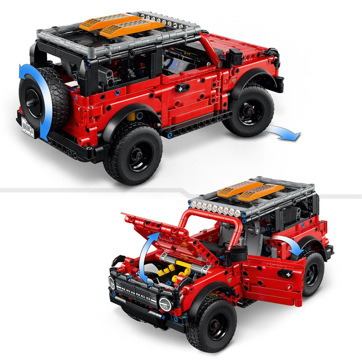LEGO Technic Ford Bronco SUV Building Kit - Off-Road Vehicle Model with Moving Parts for Ages 9+